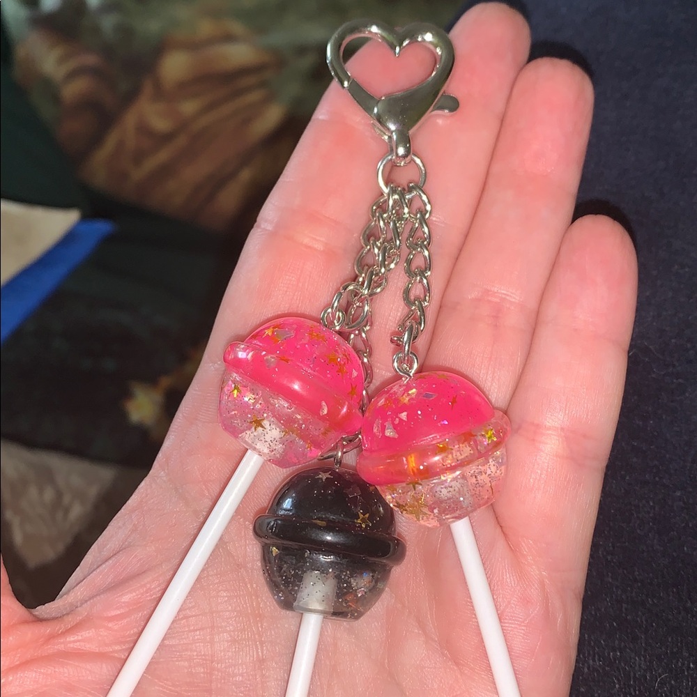 Lollipop purse/charm Keychain